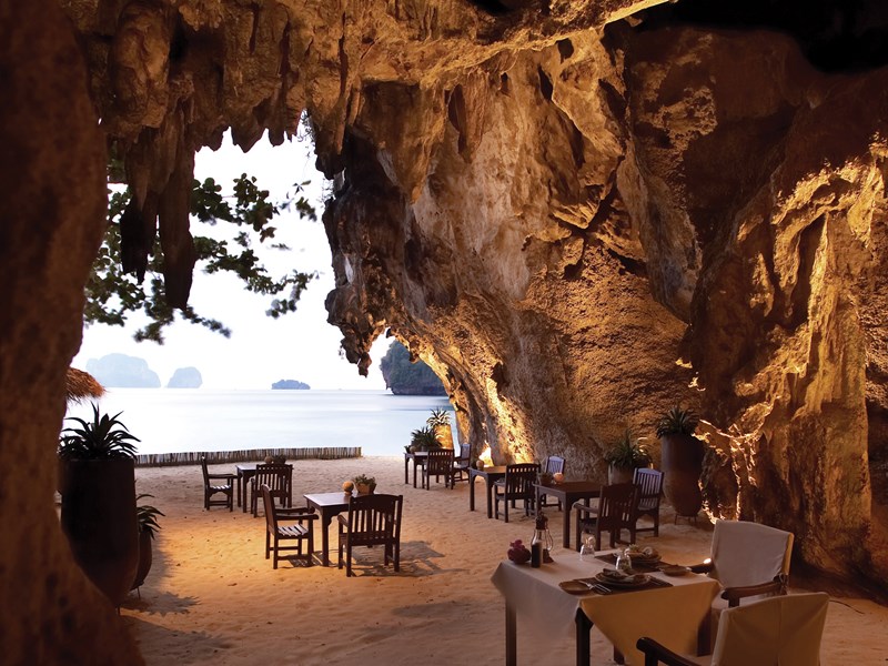 Rayavadee, un restaurant unique au monde