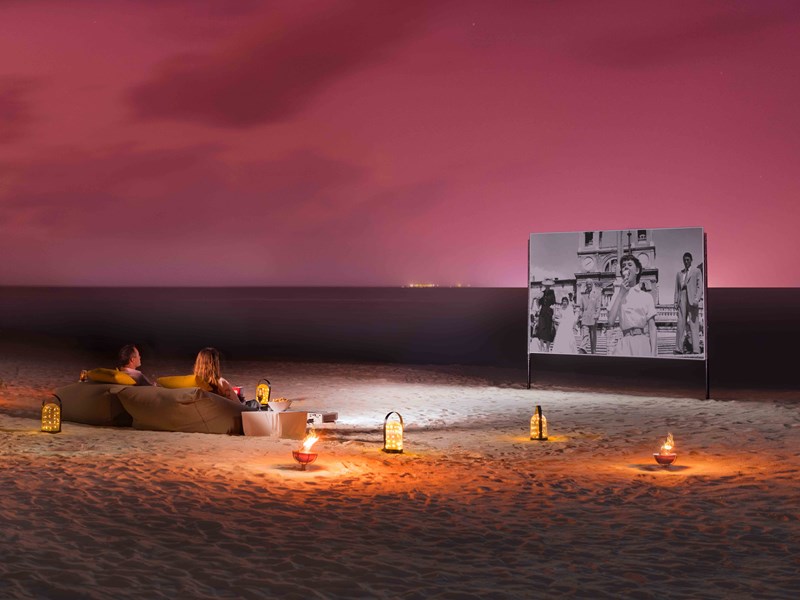 Cinéma sur la plage
