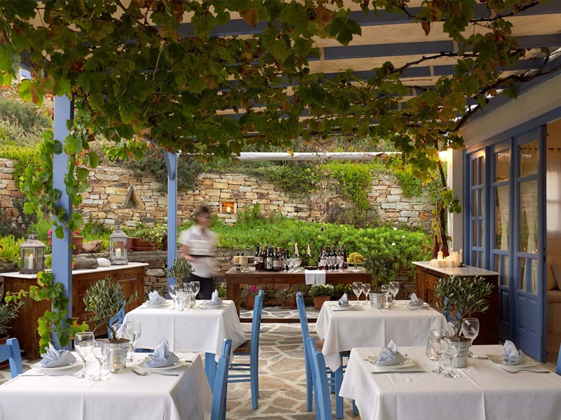 Restaurant du Villa Marandi Luxury Suites en Grèce