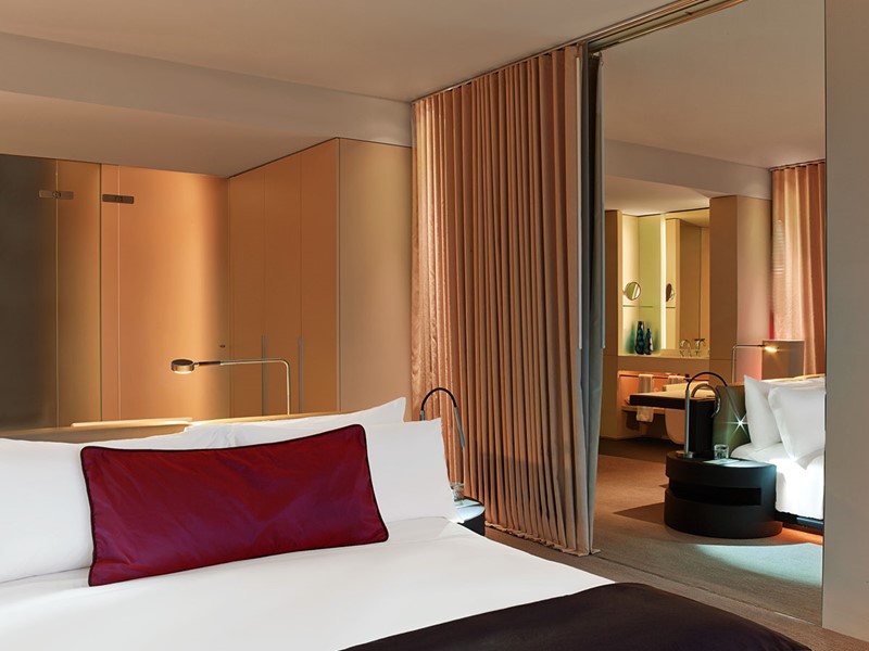 La Chambre Cozy du W Barcelone Hotel en Espagne