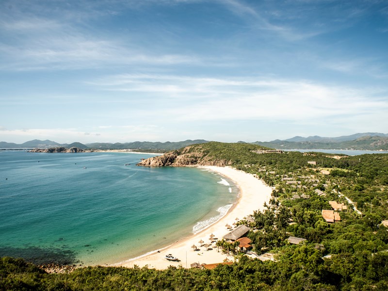La magnifique plage de l'hôtel