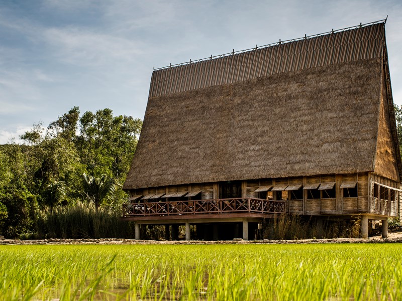 Le restaurant vietnamien de l'extérieur