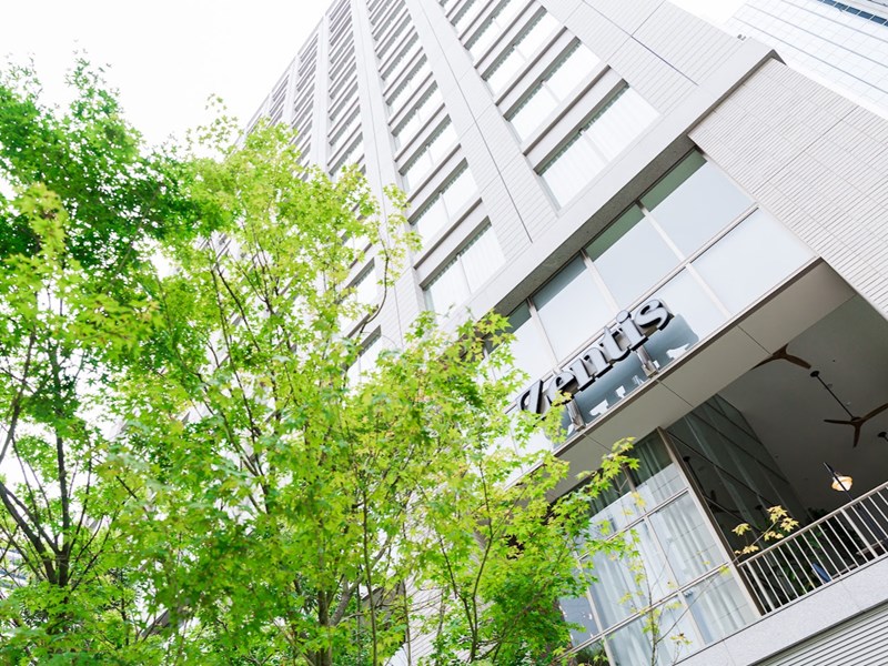 La façade de l'hôtel 