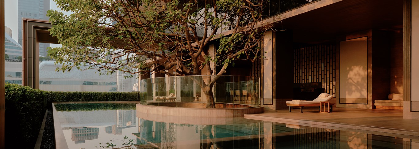 Piscine et espace détente