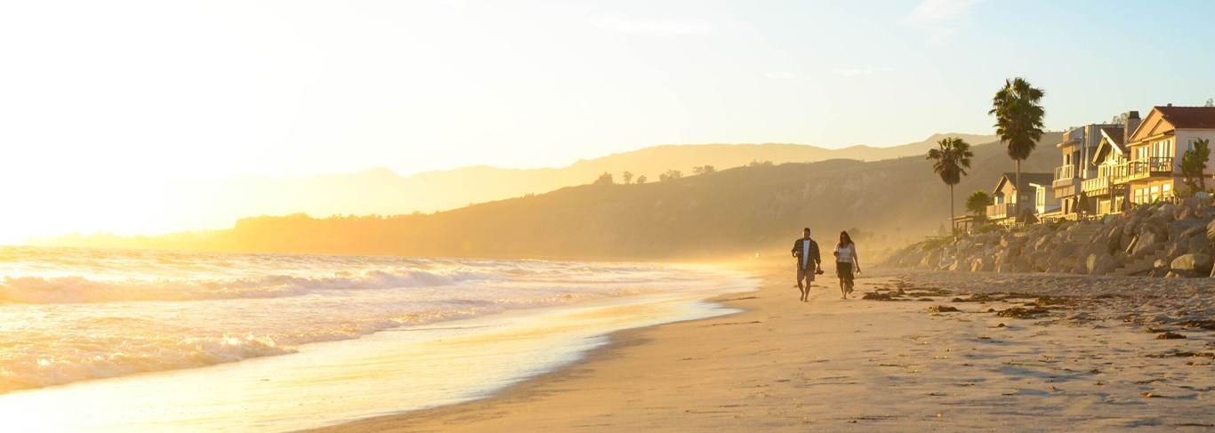 La superbe plage de Malibu