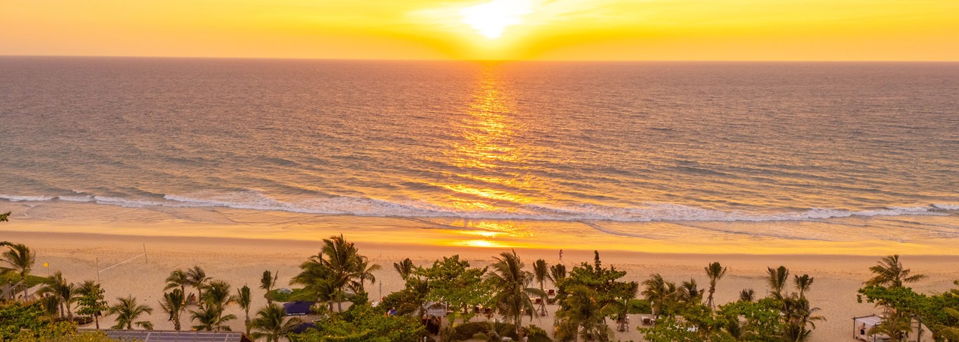 Coucher de soleil sur la mer d'Andaman